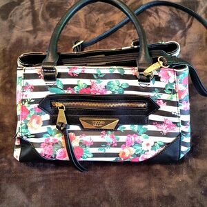 Nicole Miller Floral Pattern Satchell